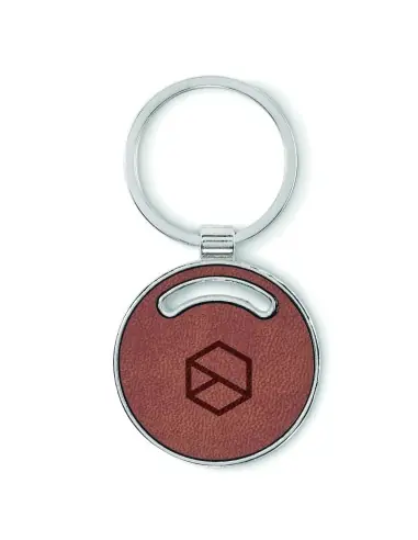 Llavero redondo de polipiel 7MO2537