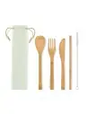 Set de cubiertos de bambú Ecológico Personalizado 7MO6121 - Imagen 2