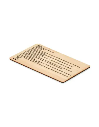 Tarjeta RFID carcasa bambú 7MO6200