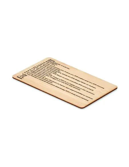 Tarjeta RFID carcasa bambú 7MO6200