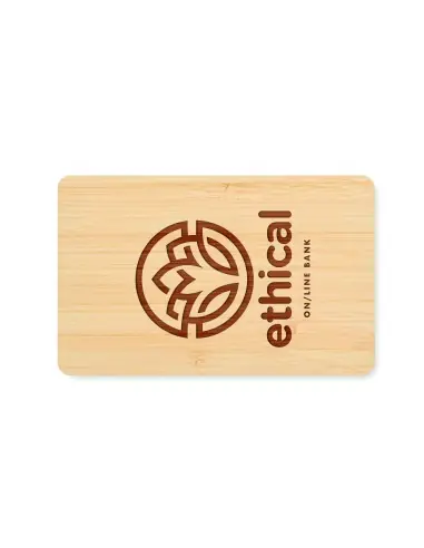 Tarjeta RFID carcasa bambú 7MO6200