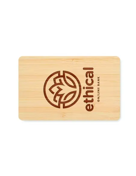 Tarjeta RFID carcasa bambú 7MO6200