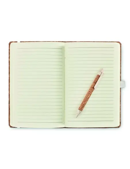 Set libreta bolígrafo corcho 7MO6202