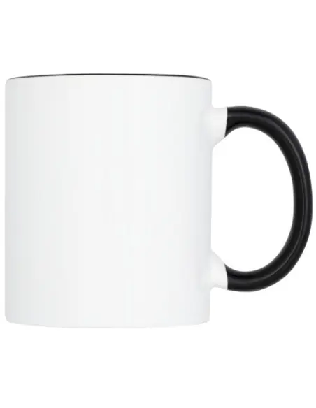 Taza de 350 ml para sublimación con asas e interior de color Ecológica Personalizada 6100522