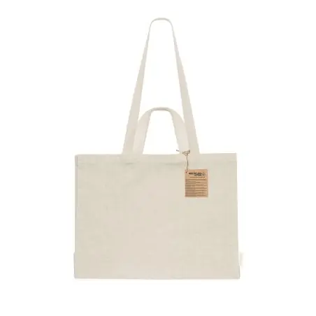 Bolsa algodón reciclado 150 g/m² con fuelle