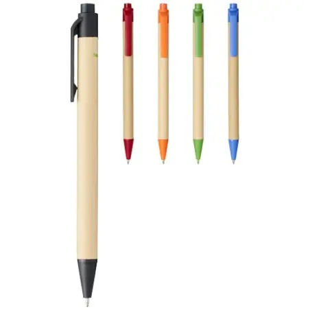 Bolígrafo de cartón reciclado y plástico de maíz (tinta negra) Ecológico Personalizado 6107384