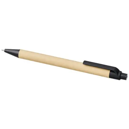 Bolígrafo de cartón reciclado y plástico de maíz (tinta negra) Ecológico Personalizado 6107384