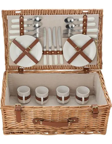 Cesta de sauce para picnic Ecológica...