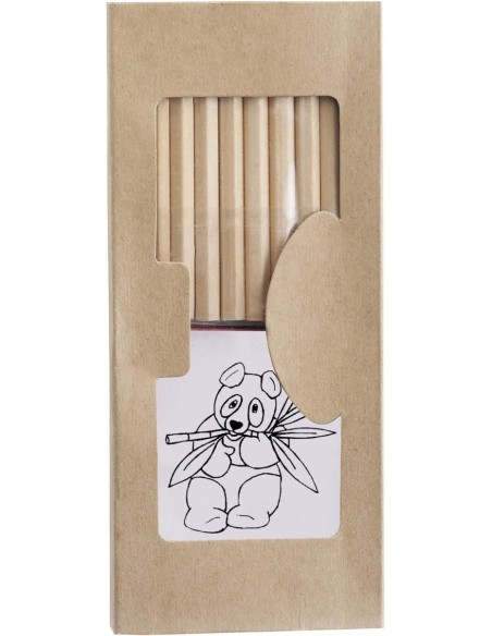 Set de dibujo de cartón lápices librito regla sacapuntas
