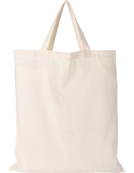 Bolsa de algodón 110 g/m2 con asas cortas para entregas