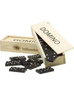 Estuche de madera con dominó Ecológica Personalizada 102546