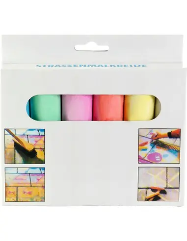 Caja de cartón con 6 tizas Ecológica...