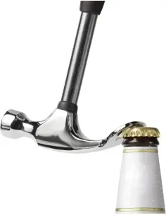 Martillo de acero con abrebotellas Ecológico...