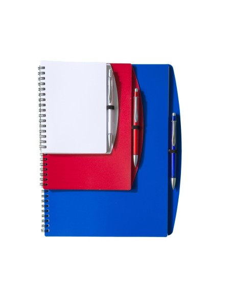 Libreta A5 con bolígrafo polipropileno 65 hojas tinta azul