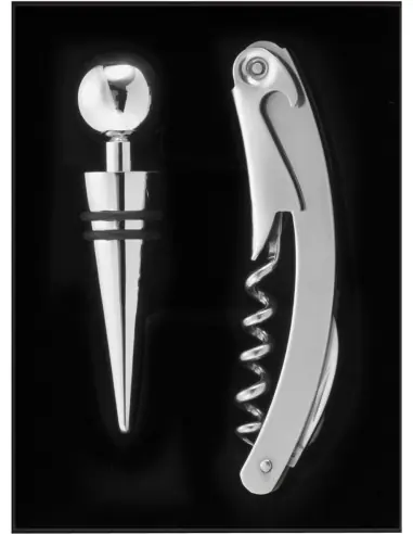 Set de vino de acero inox. Ecológico...