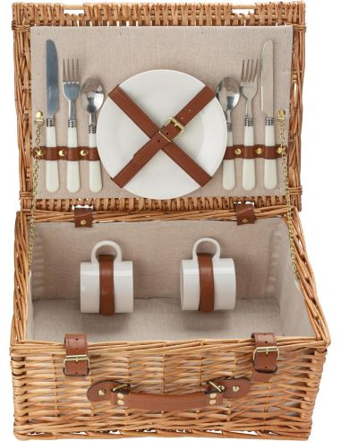 Cesta de sauce para picnic Ecológica Personalizada 105794