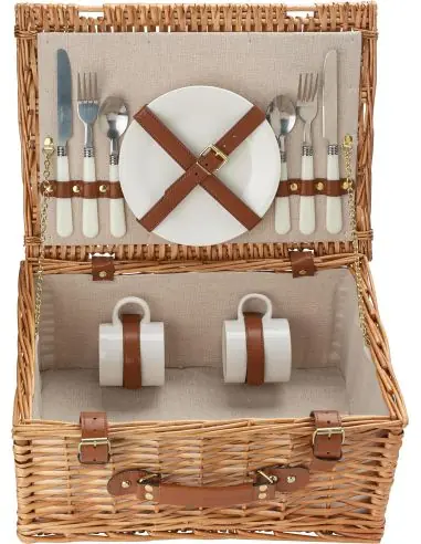 Cesta de sauce para picnic Ecológica...