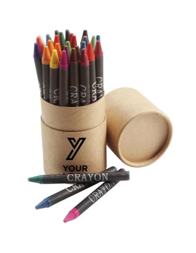 Caja de cartón con 30 ceras Ecológica Personalizada 102792