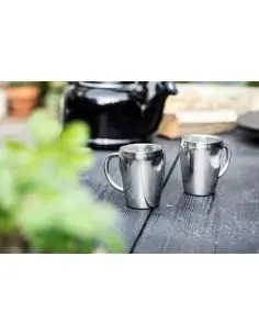 Set de 2 tazas termo de acero inox.reciclado Ecológica...