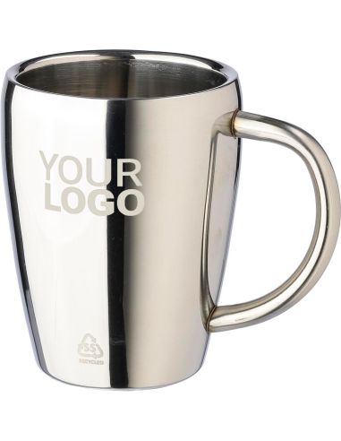 Set 2 tazas térmicas acero inox reciclado 200 ml