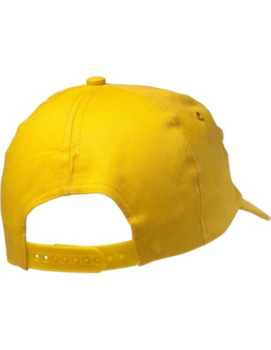 Gorra algodón twill 5 paneles cierre plástico ajustable