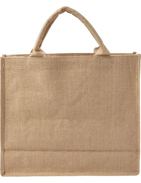 Bolsa yute interior laminado asas cortas OEKO-TEX