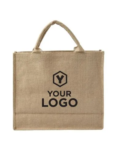 Bolsa yute interior laminado asas cortas OEKO-TEX