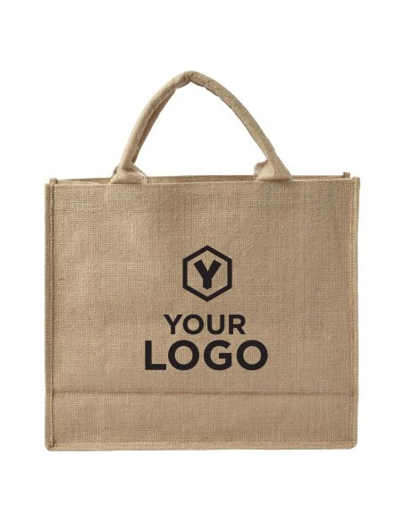 Bolsa yute interior laminado asas cortas OEKO-TEX