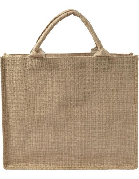 Bolsa yute interior laminado asas cortas OEKO-TEX