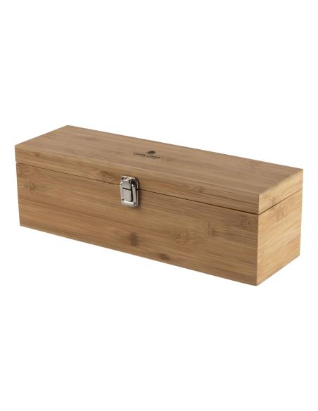 Set de vino en caja de bambú 4 piezas
