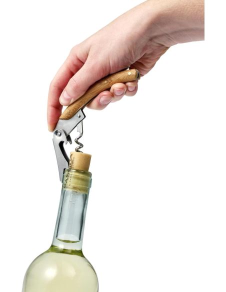 Set de vino en caja de bambú 4 piezas