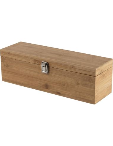 Set de vino en caja de bambú 4 piezas