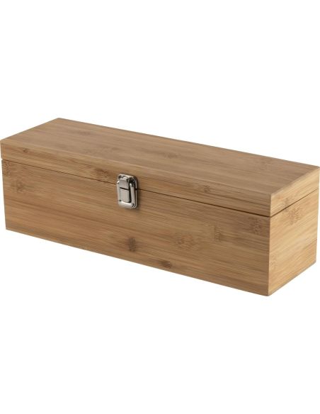 Set de vino en caja de bambú 4 piezas
