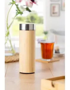 Termo de bambú y acero inox. Ecológico Personalizado 108858
