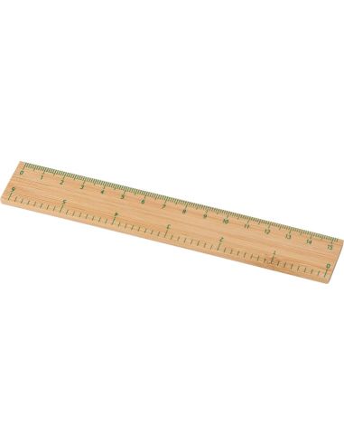 Regla de bambú 15 cm doble escala