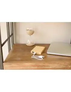 Power Bank de bambú Ecológico Personalizado 109147