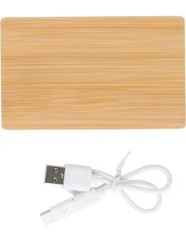 Power Bank de bambú Ecológico Personalizado 109147