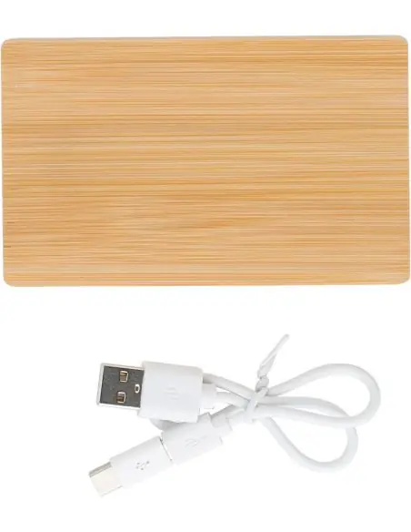 Power Bank de bambú Ecológico Personalizado 109147
