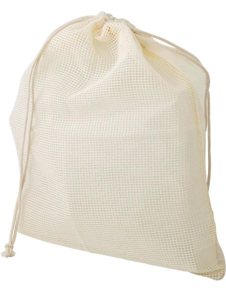 Bolsa de algodón orgánico con rejilla 130 g/m²