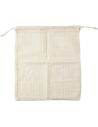 Bolsa 100% algodón orgánico con rejilla en un lateral. Ecológica Personalizada 109337 - Imagen 4