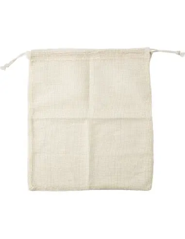 Bolsa 100% algodón orgánico con rejilla en un...