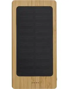 Power Bank solar de bambú Ecológico Personalizado 10431953