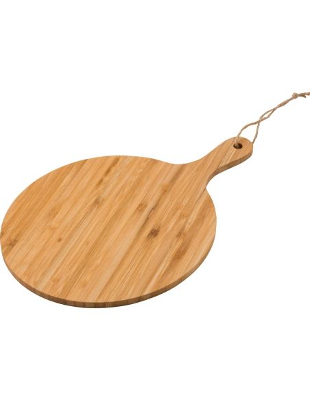 Tabla de cortar de bambú con asa y cuerda 31 cm
