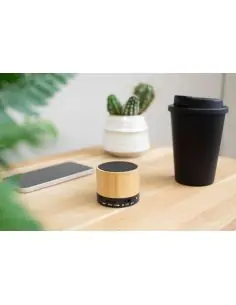 Altavoz inalámbrico de bambú Ecológico Personalizado...