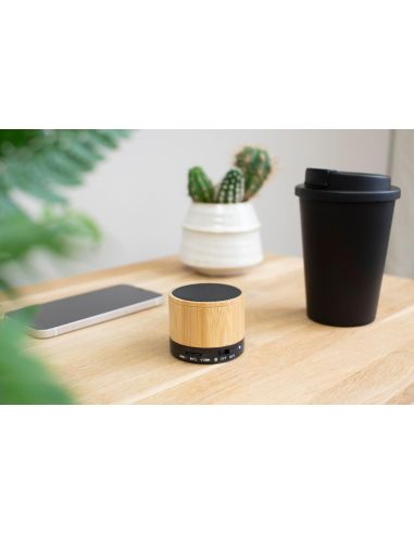 Altavoz inalámbrico de bambú Ecológico Personalizado 10709648