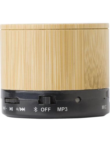 Altavoz de bambú Bluetooth y MP3