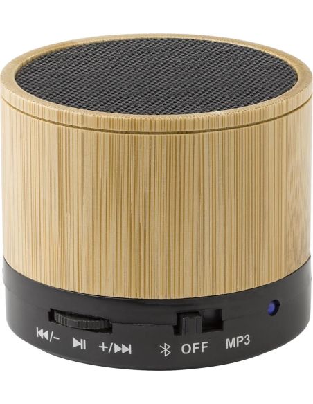 Altavoz de bambú Bluetooth y MP3