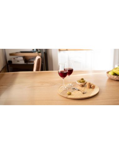 Navaja de bambú con sacacorchos y abrebotellas