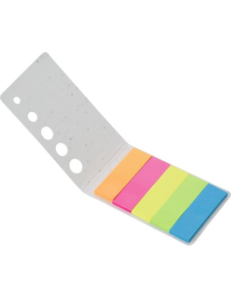 Set notas adhesivas con estuche biodegradable semillas
