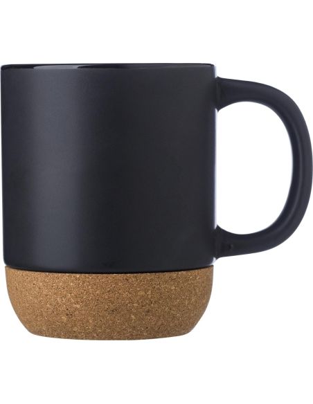 Taza cerámica 300 ml fondo corcho caja regalo LFGB FSC
